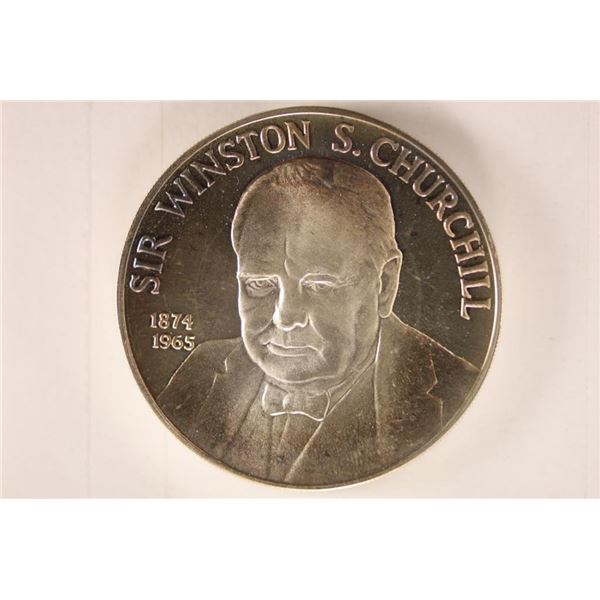 27.6 GRAM SILVER SIR WINSTON CHURCHILL PROOF ROUND