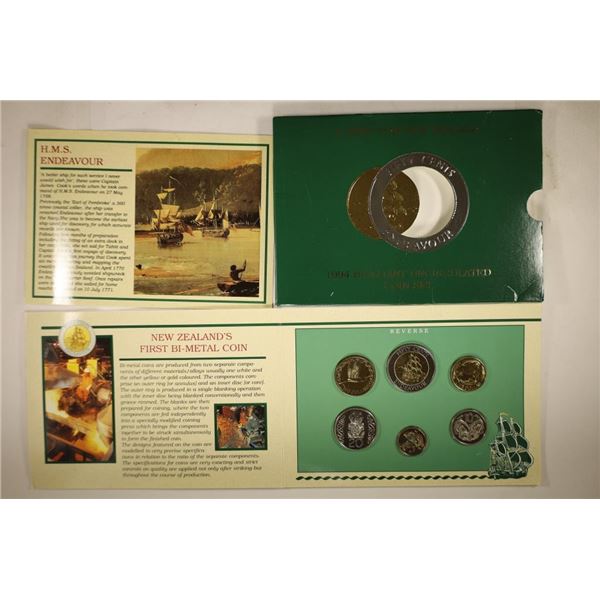 1994 NEW ZEALAND BRILLIANT UNC COIN SET H.M.S.