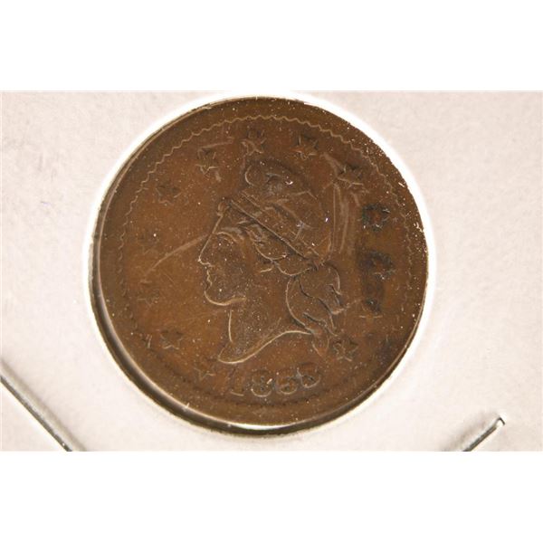 1863 CIVIL WAR TOKEN "NOT ONE CENT"