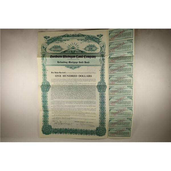 1921-$100 REFUNDING MORTGAGE GOLD BOND COMPLETE