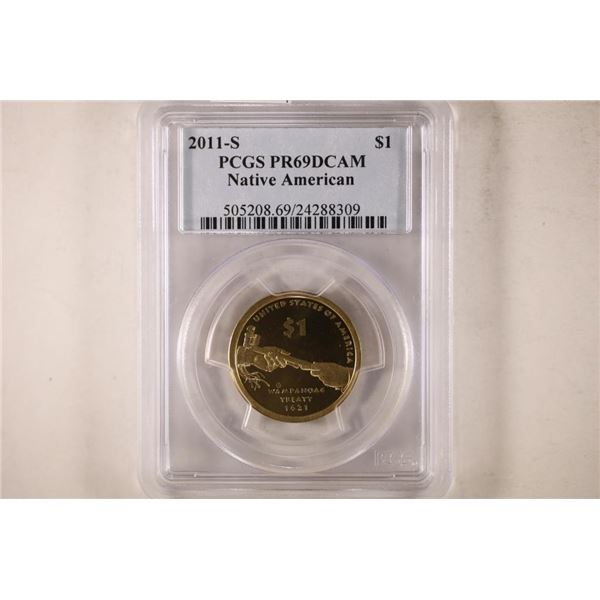 2011-S NATIVE AMERICAN DOLLAR PCGS PR69 DCAM