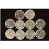 Image 1 : 10-ASSORTED 1959-1964 BRILLIANT UNC SILVER