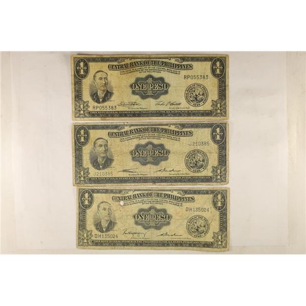 3-1949 PHILIPPINES 1 PESOS