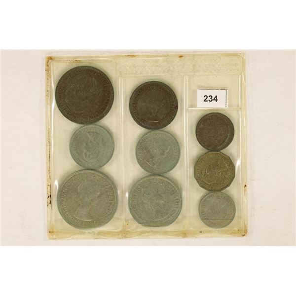1953 GREAT BRITAIN 9 COIN UNC SET