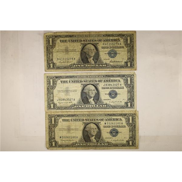 1957, 1957-A & 1957-B $1 SILVER CERTIFICATES