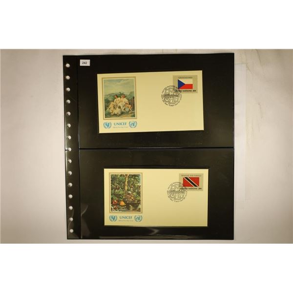 4-1981 UNICEF OFFICIAL 1ST DAY COVERS