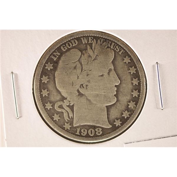 1908-O BARBER HALF DOLLAR