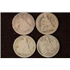 Image 1 : 1875, 1883, 1887 & 1889 SEATED LIBERTY DIMES