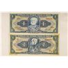 Image 1 : 2 PIECES OF BRAZIL CURRENCY SERIES 3574A-1