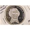 Image 1 : 2000 LIBERIA SILVER PROOF $20 "US PRESIDENT