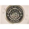 Image 2 : 2000 LIBERIA SILVER PROOF $20 "US PRESIDENT