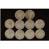 Image 1 : 10 ASSORTED 1940'S SILVER MERCURY DIMES