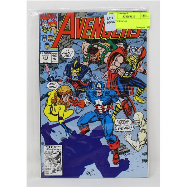 AVENGERS #343