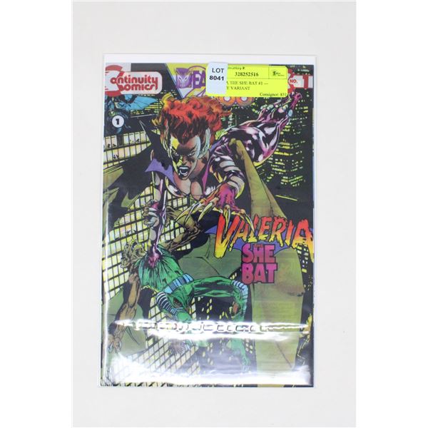 VALERIA THE SHE BAT #1 --- ACETATE VARIANT