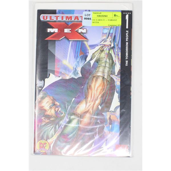 ULTIMATE X-MEN #1 --- VARIANT COVER W/COA