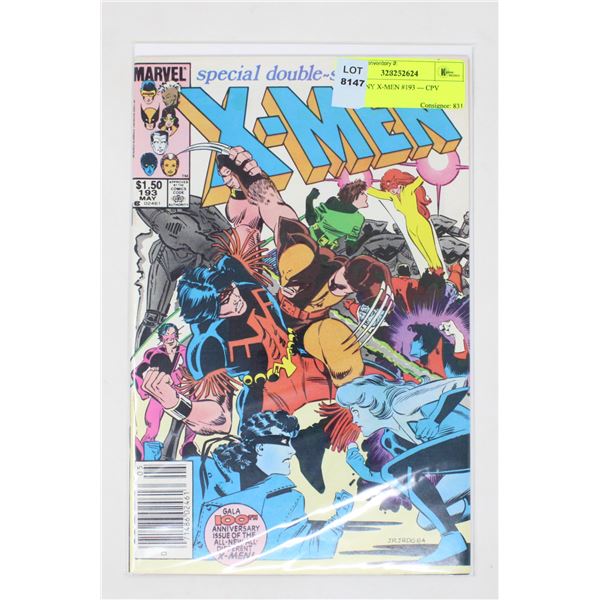 UNCANNY X-MEN #193 --- CPV