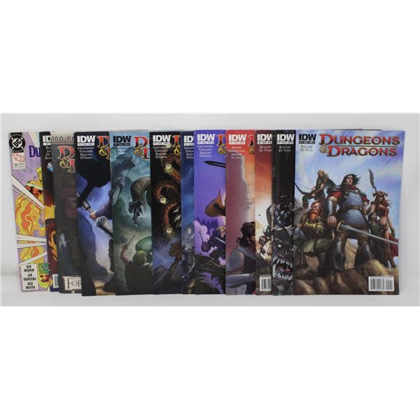 DUNGEONS & DRAGONS --- 13 VARIOUS COMICS