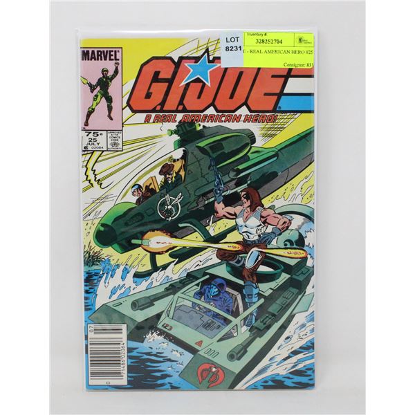 G. I. JOE - REAL AMERICAN HERO #25 --- CPV