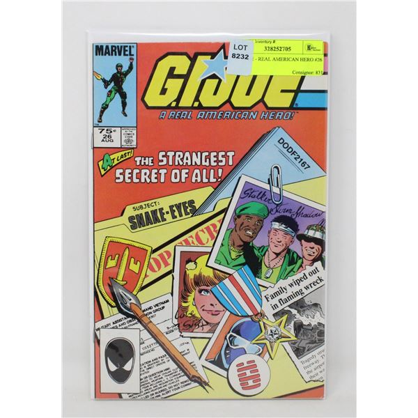 G. I. JOE - REAL AMERICAN HERO #26