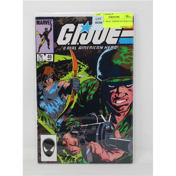 G. I. JOE - REAL AMERICAN HERO #45