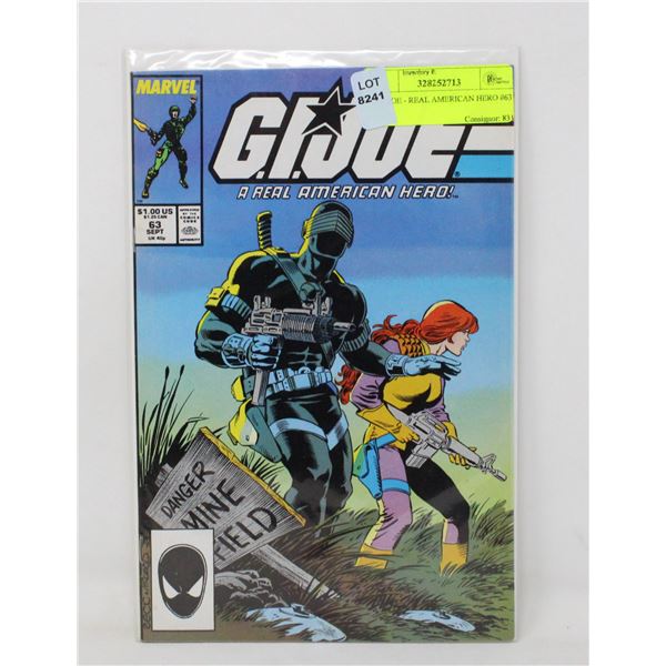 G. I. JOE - REAL AMERICAN HERO #63