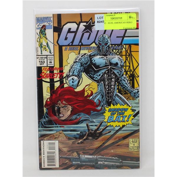 G. I. JOE - REAL AMERICAN HERO #153