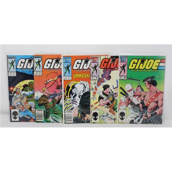 G. I. JOE - REAL AMERICAN HERO - 5 COMICS