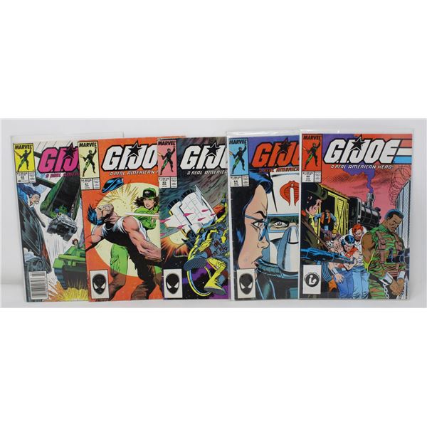 G. I. JOE - REAL AMERICAN HERO - 5 COMICS