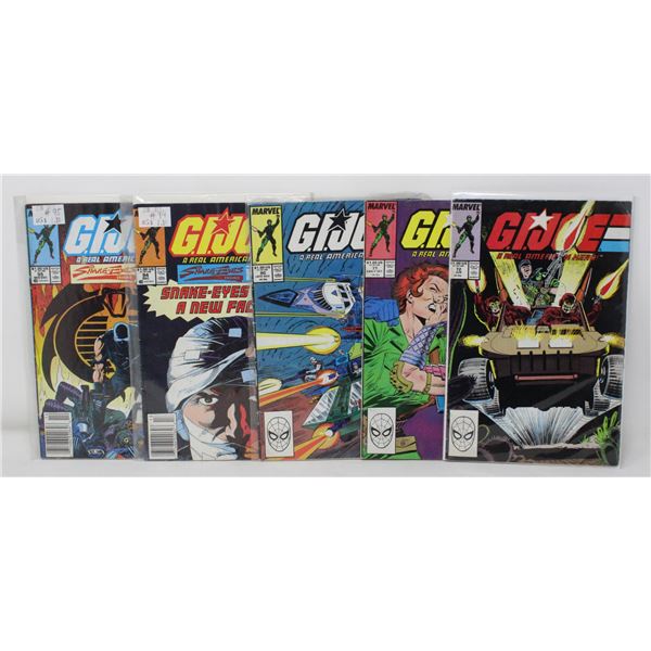 G. I. JOE - REAL AMERICAN HERO - 5 COMICS