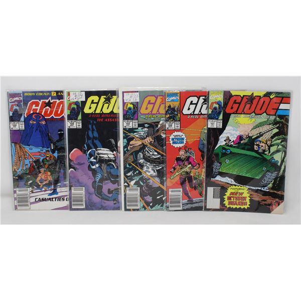 G. I. JOE - REAL AMERICAN HERO - 5 COMICS