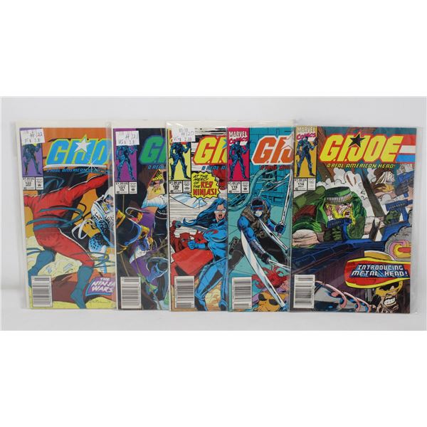 G. I. JOE - REAL AMERICAN HERO - 5 COMICS
