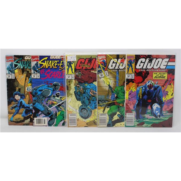 G. I. JOE - REAL AMERICAN HERO - 5 COMICS