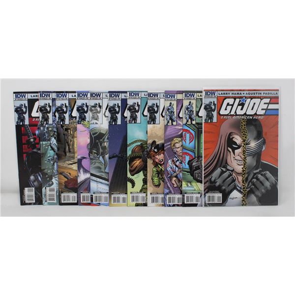 G. I. JOE - REAL AMERICAN HERO - 11 COMICS