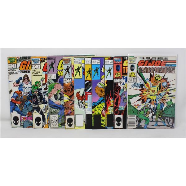 G. I. JOE ---10 COMICS