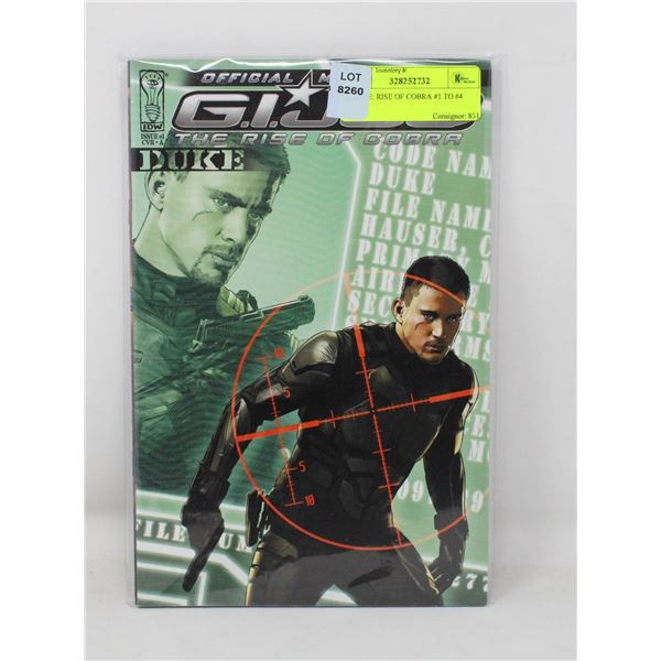 G.I. JOE: RISE OF COBRA #1 TO #4