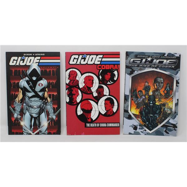 G. I. JOE --- 3 TRADE PAPERBACKS