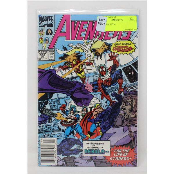 AVENGERS #316