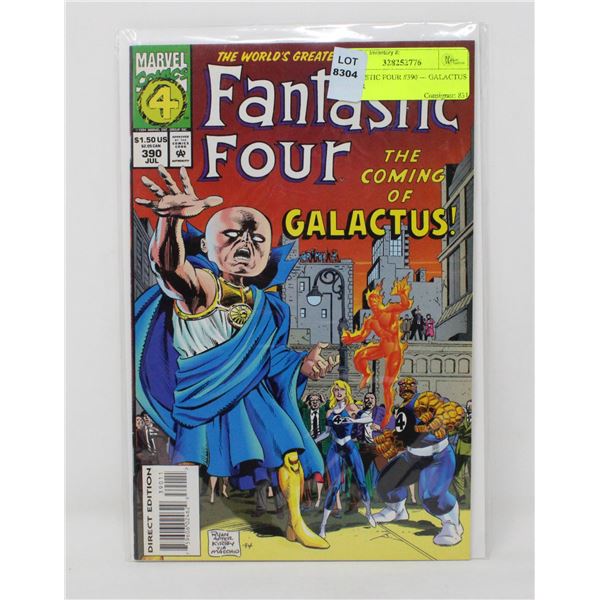 FANTASTIC FOUR #390 --- GALACTUS COVER