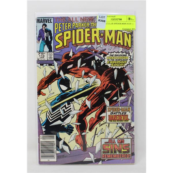 SPECTACULAR SPIDER-MAN #110 --- CPV