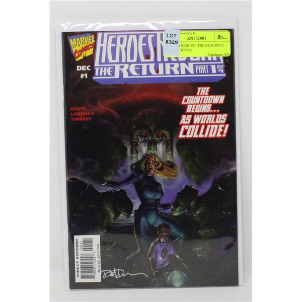 HEROES REBORN: THE RETURN #1 - SIGNED W/COA