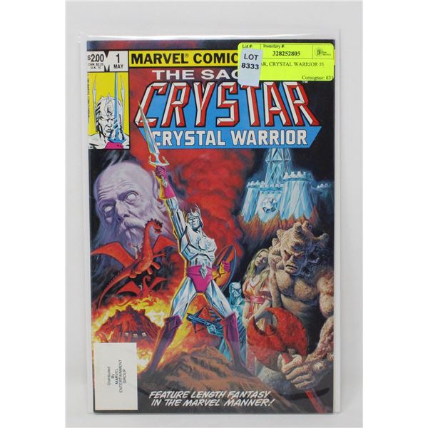 CRYSTAR, CRYSTAL WARRIOR #1