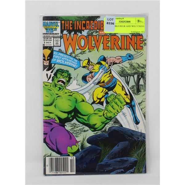 INCREDIBLE HULK AND WOLVERINE #1