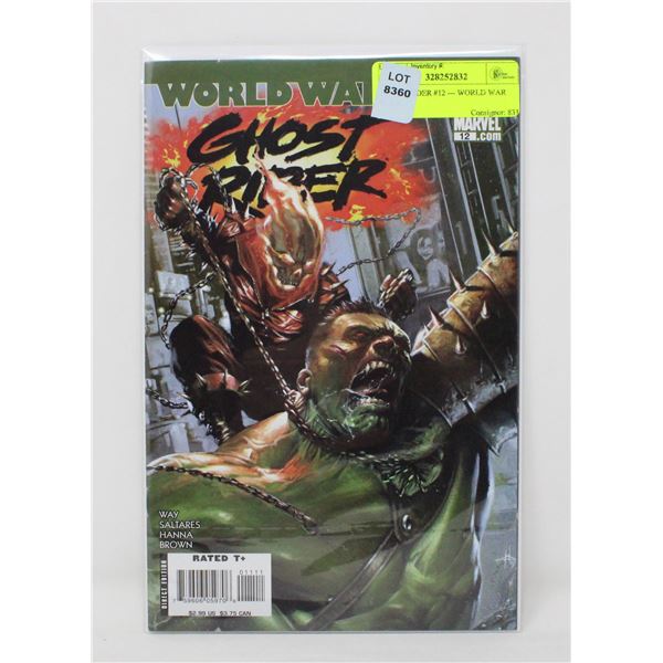 GHOST RIDER #12 --- WORLD WAR HULK