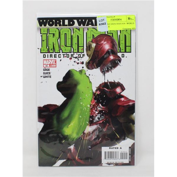 INVINCIBLE IRON MAN #19 - WORLD WAR HULK
