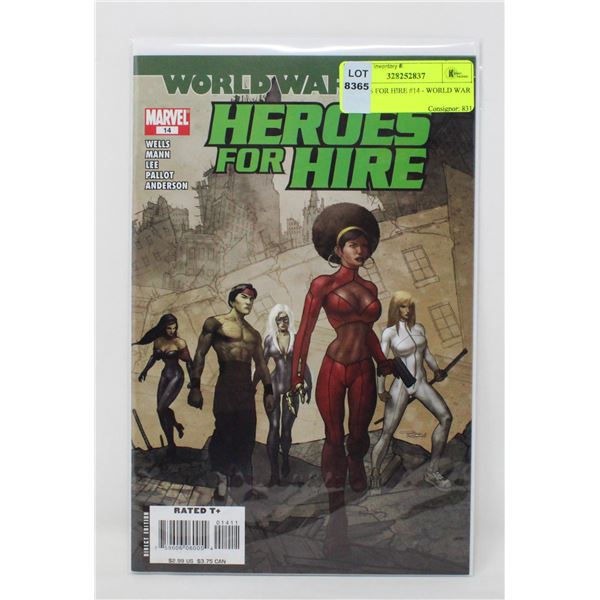 HEROES FOR HIRE #14 - WORLD WAR HULK
