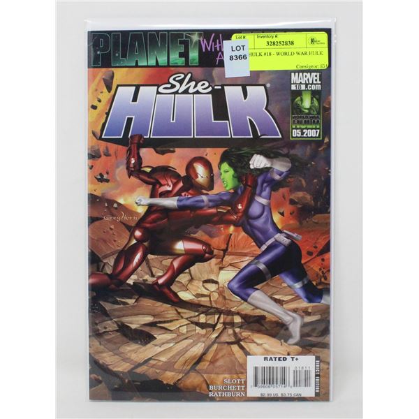 SHE-HULK #18 - WORLD WAR HULK