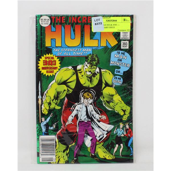 INCREDIBLE HULK #393 --- ANNIVERSARY ISSUE