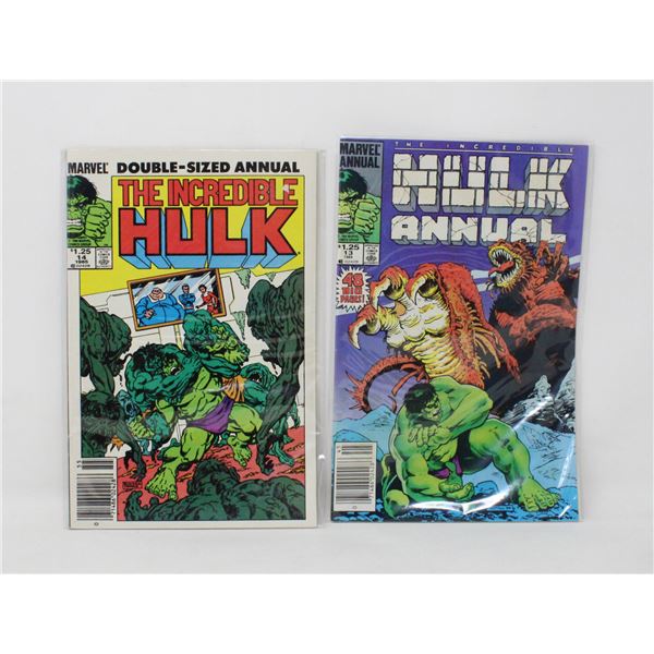 INCREDIBLE HULK ANNUALS #13 & #14 --- CPV