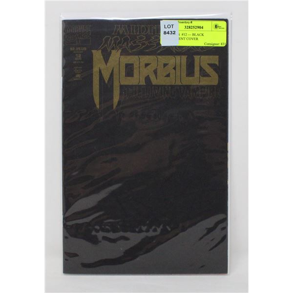 MORBIUS  #12 --- BLACK PARCHMENT COVER