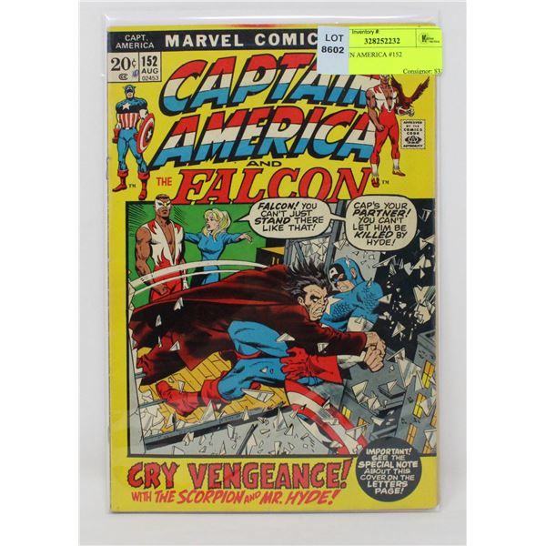CAPTAIN AMERICA #152